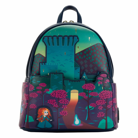 Disney Brave Princess Castle Series Night Mini Backpack By Loungefly